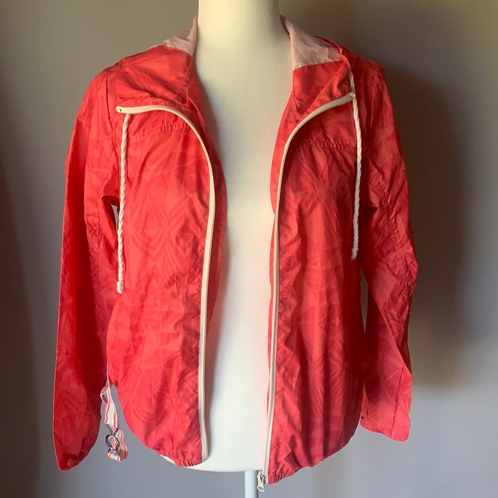 Billabong Women’s Pink Pattern Windbreaker Jacket